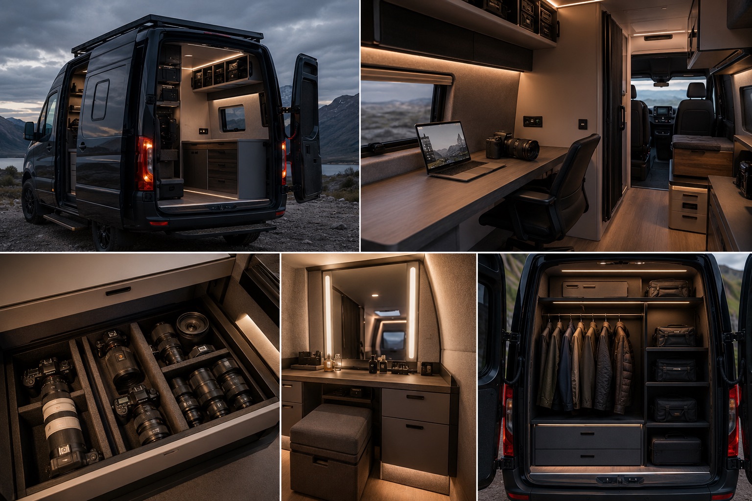 Mobiles Fotostudio in einem individuell ausgebauten FeinWerk Campervan